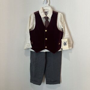 Good Lad Of Philadelphia Boys Vintage 3 Piece Suit Set 4t Holidays Grandpa Core